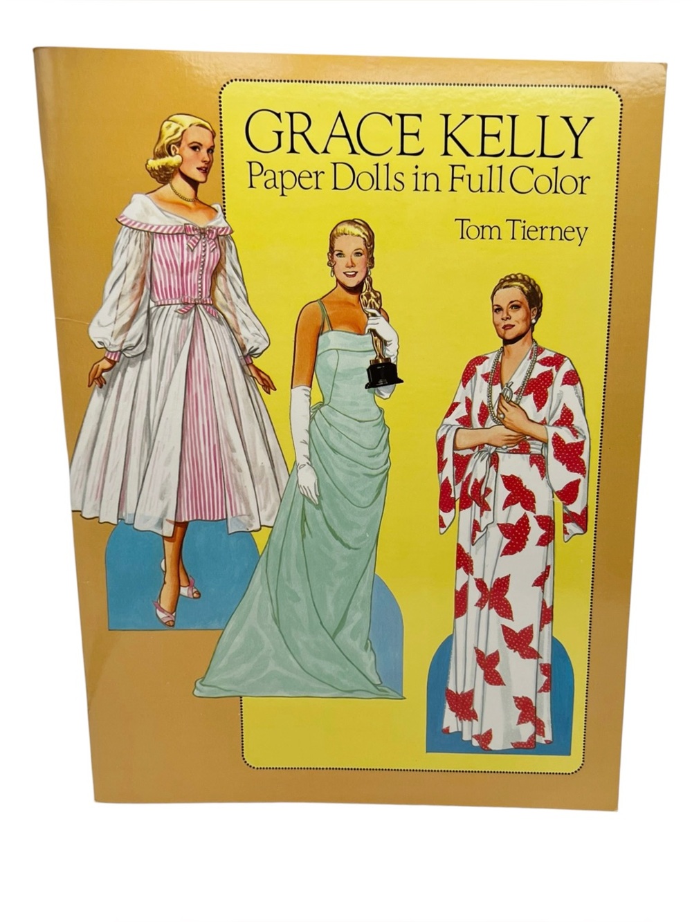 1986 Uncut Complete Grace Kelly Paper Dolls In Full Color Book